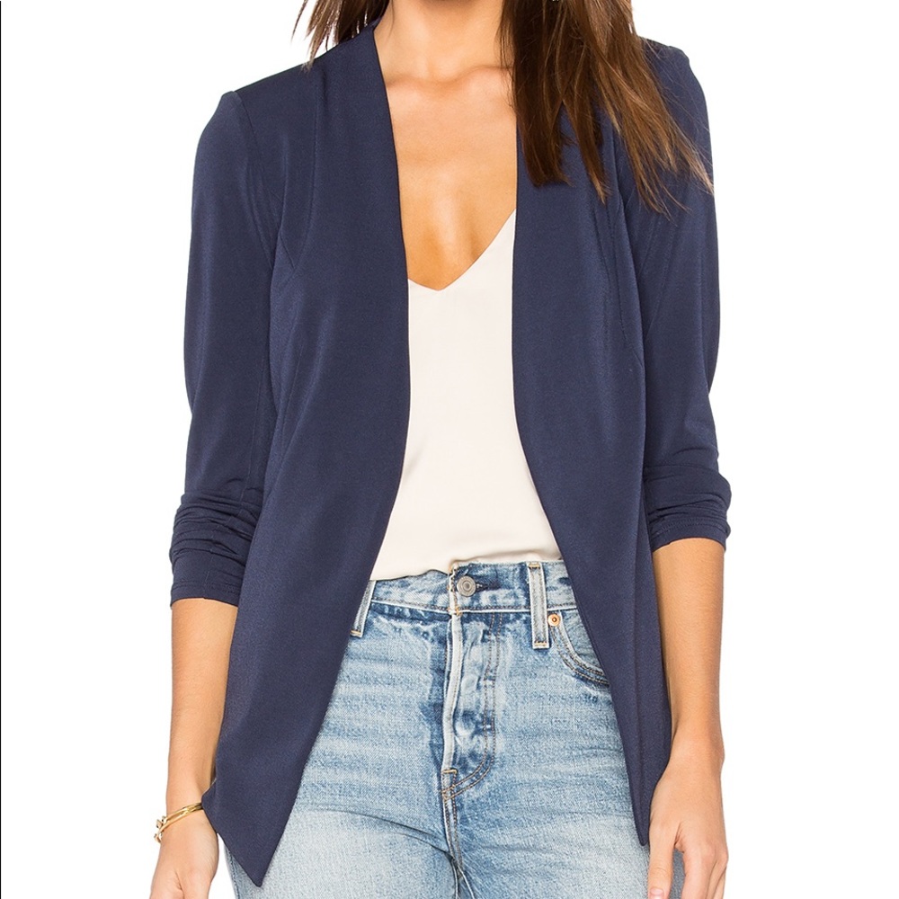 Blue Welt Pocket Tuxedo Blazer